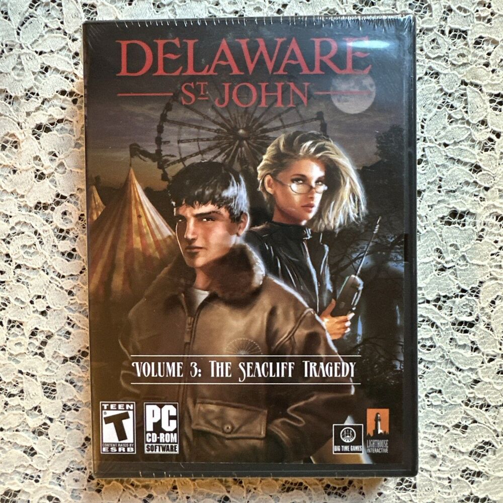 NEW SEALED Delaware St. John Vol. 3: The Seacliff Tragedy Mystery PC Game (2007)